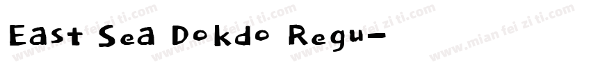 East Sea Dokdo Regu字体转换